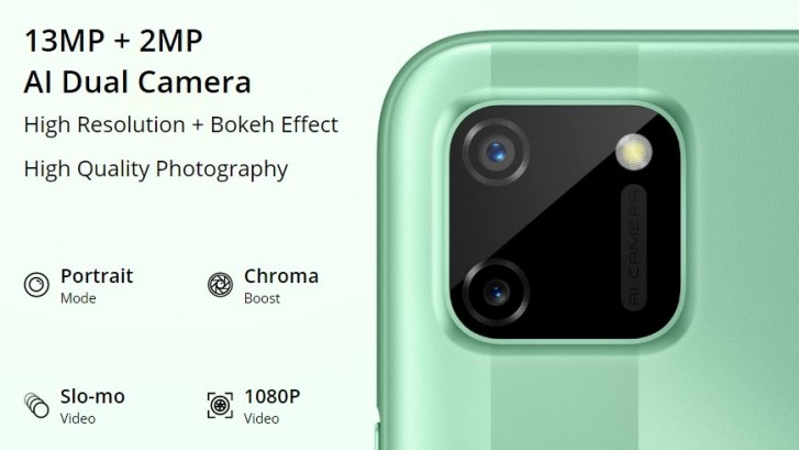 Realme C11 en particulier pour smartphone, CPU Helio G35, câmeras ...